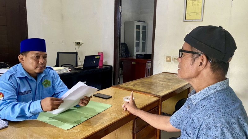 Optimalisasikan Legalitas Tanah Wakaf, Pengurus Masjid Al Ikhwanul Muslimin Ke KUA Aek Ledong